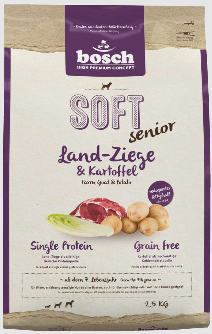 bosch Hunde-Trockenfutter HPC Soft Senior Ziege+Kartoffel